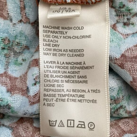 Free People Jael Printed Mini Dress In Ginger Snap Size Small NWT - Picture 12 of 12